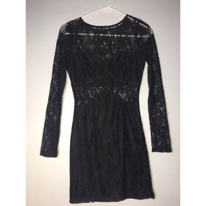 Black lace dress